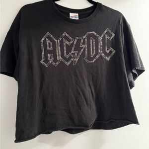 AC/DC Cropped Tee